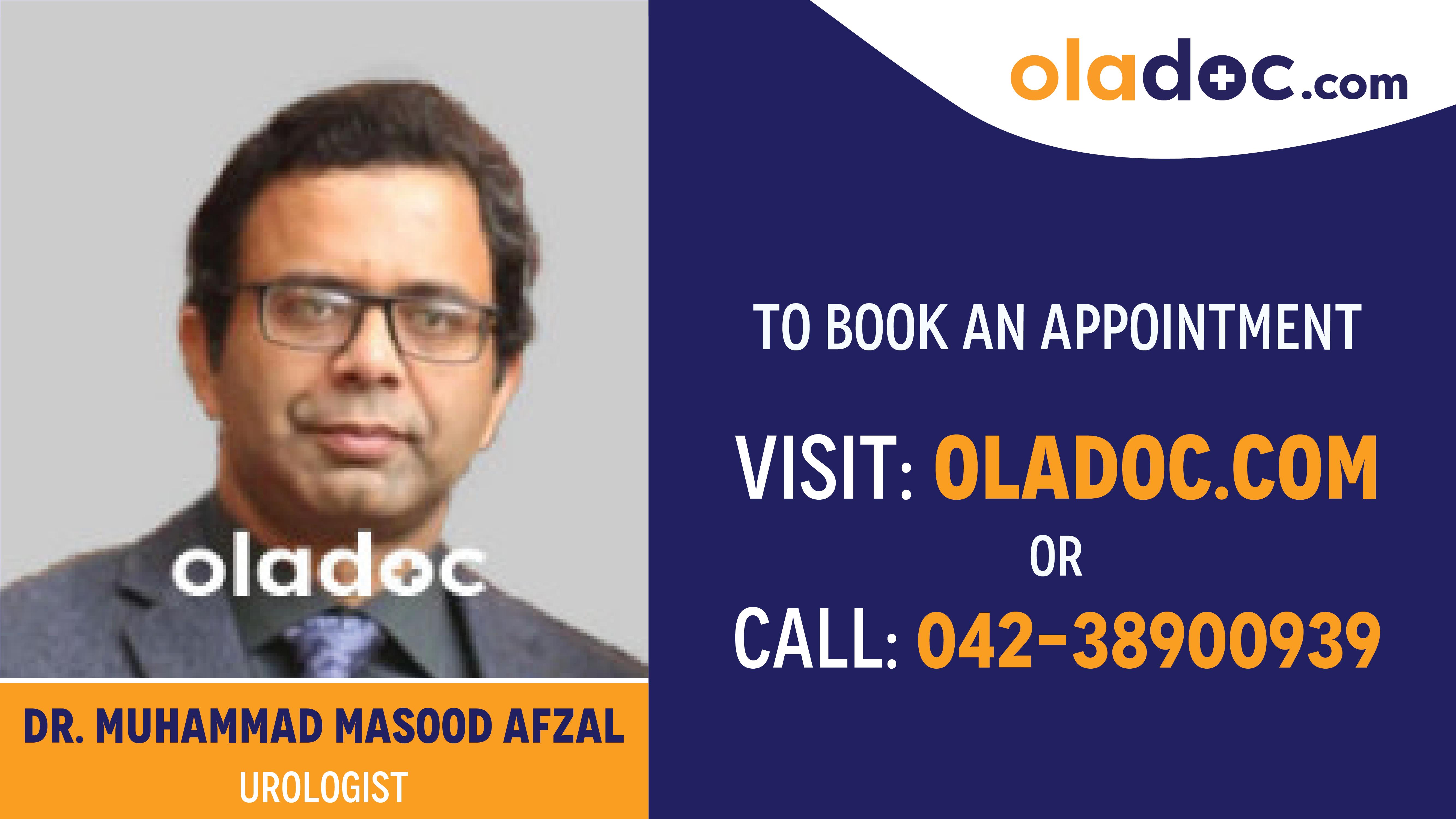 Book appointment with Dr. Muhammad Masood Afzal-best Urologist in Multan